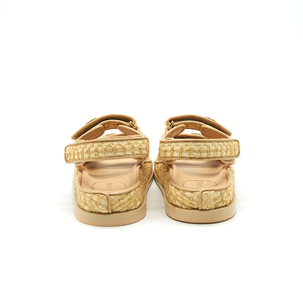chanel-tweed-dad-sandals-size-36c