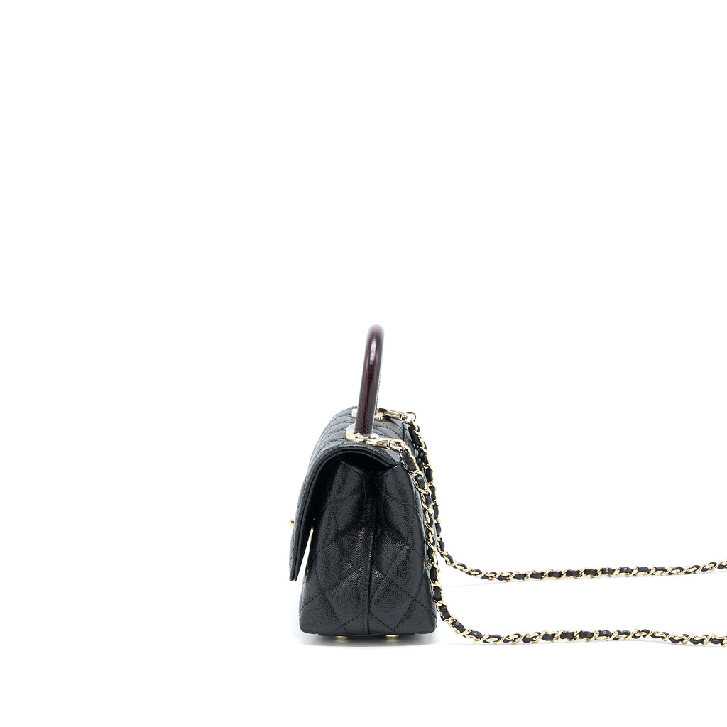 chanel-mini-coco-handle-bag-with-dark-red-handle-caviar-black-lghw