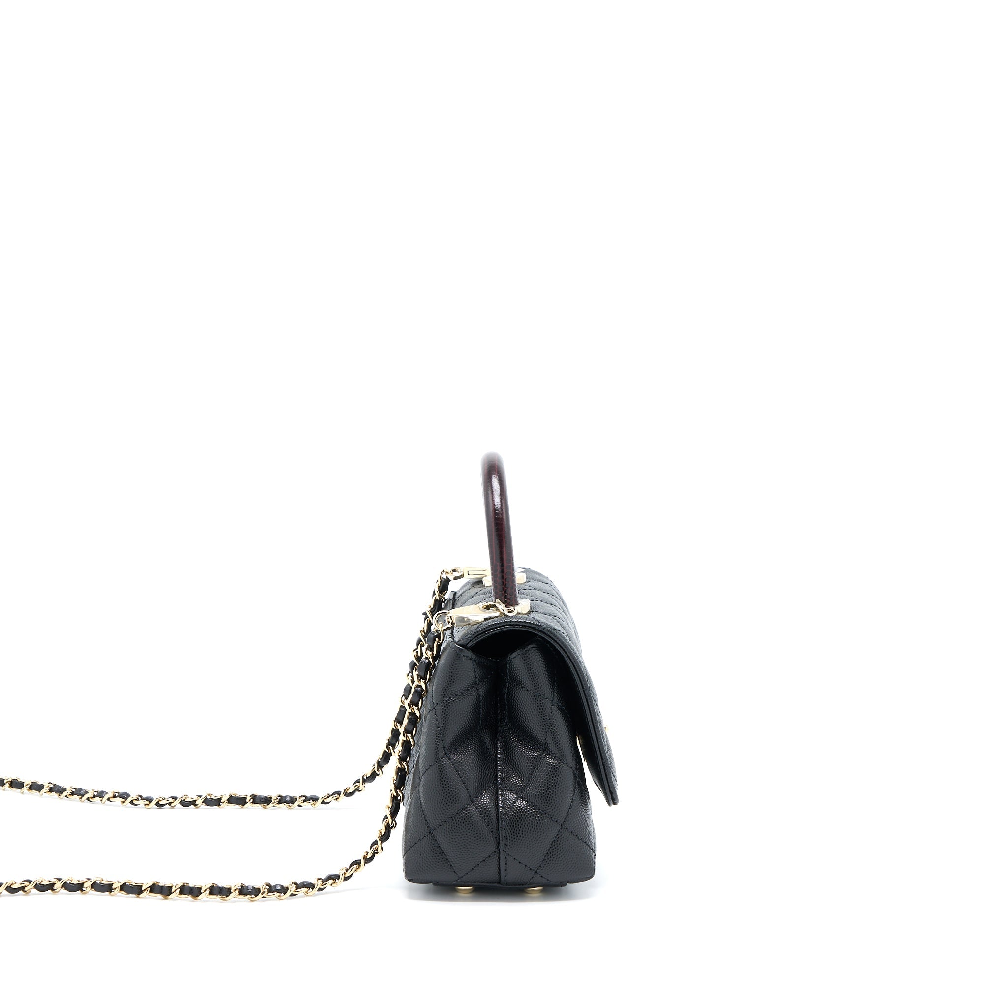 chanel-mini-coco-handle-bag-with-dark-red-handle-caviar-black-lghw