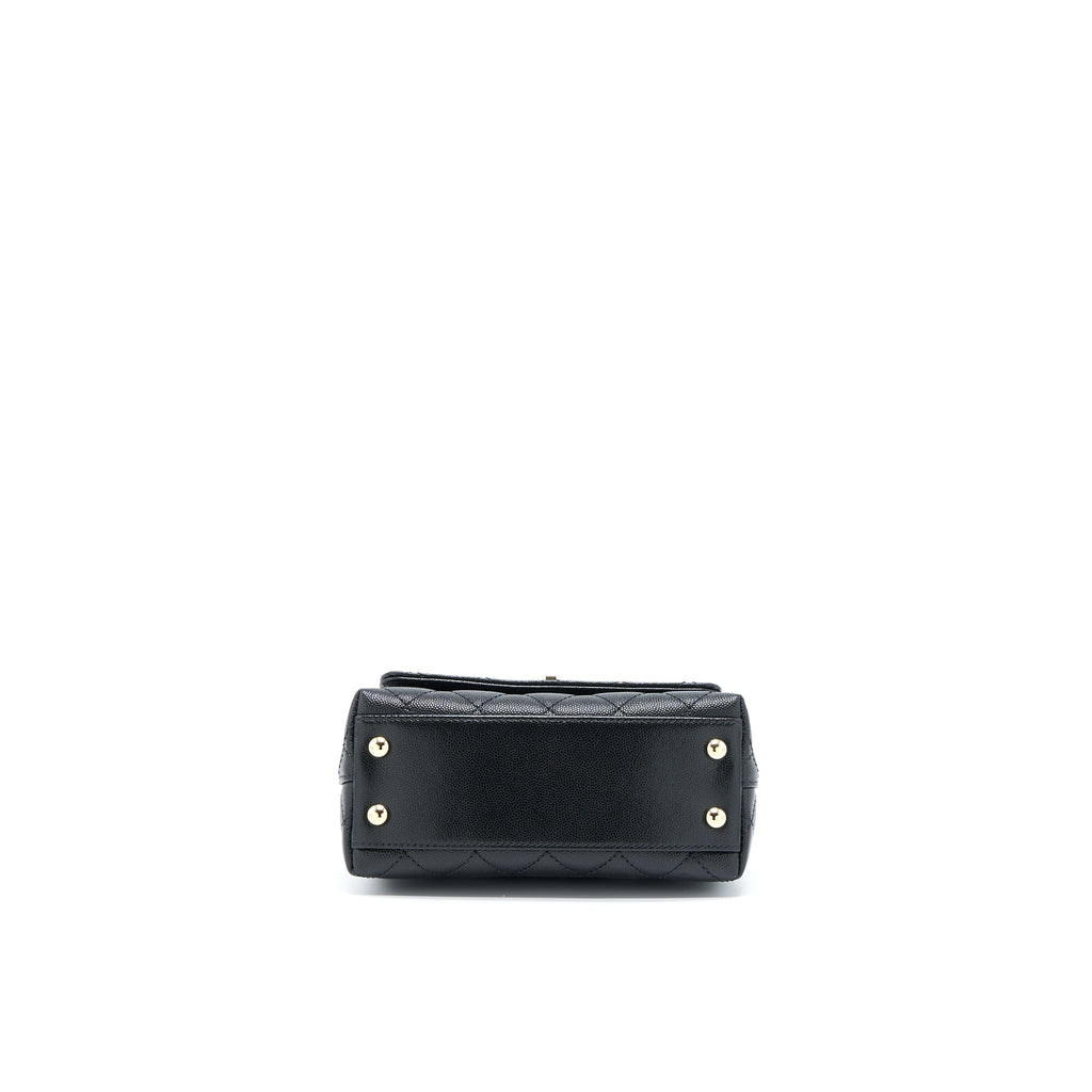 chanel-mini-coco-handle-bag-with-dark-red-handle-caviar-black-lghw