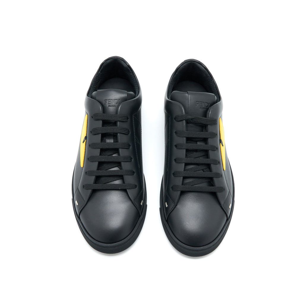 fendi-size-5-monster-sneaker-calfskin-black