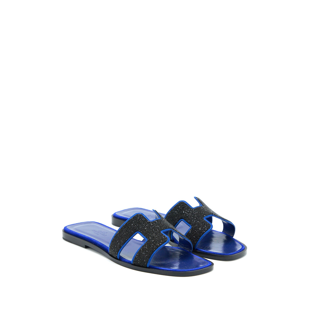 hermes-size-37-oran-sandal-crystal-chevre-velours-black-blue-saphir