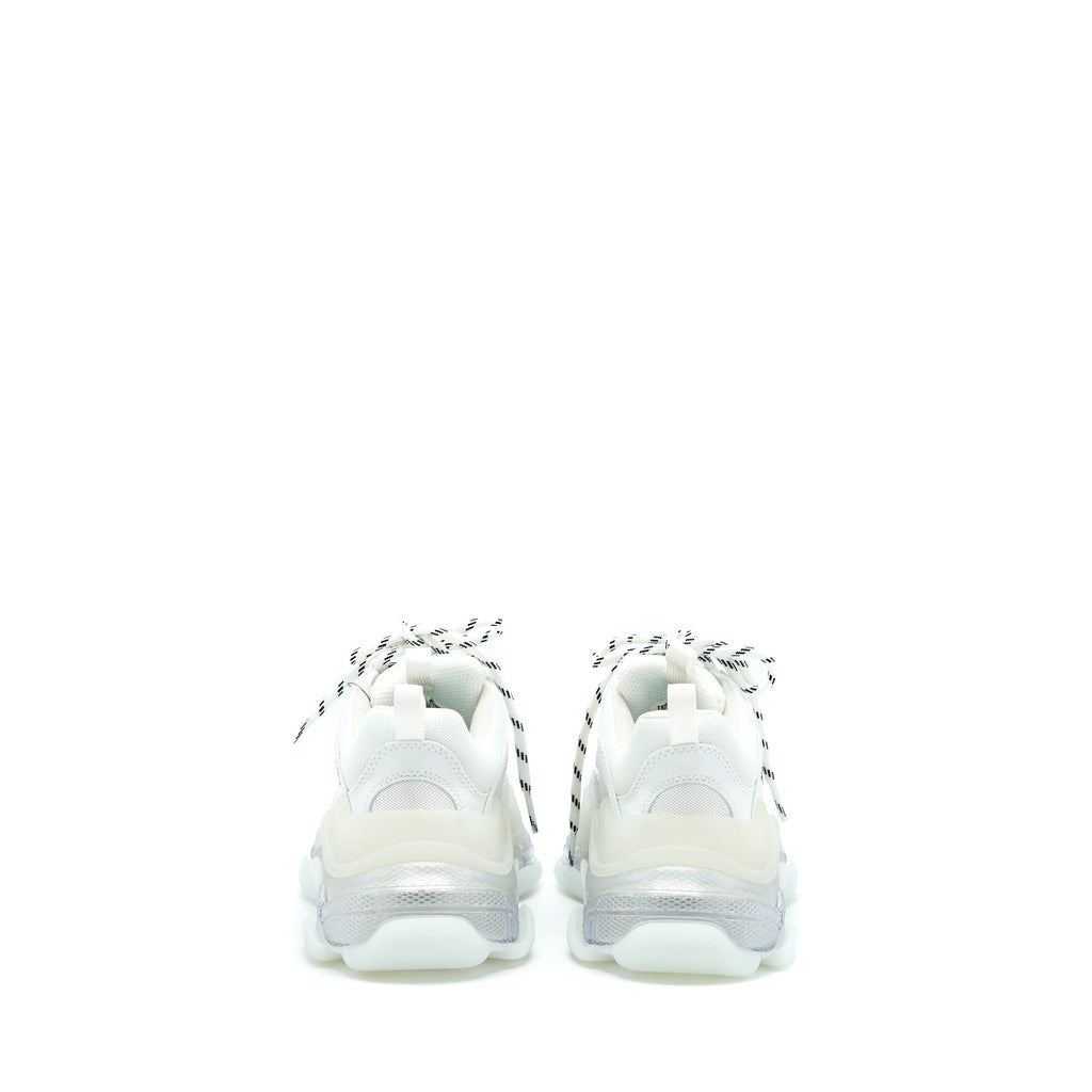 balenciaga-size-36-triple-s-sneakers-clear-sole-in-white-double-foam-mesh
