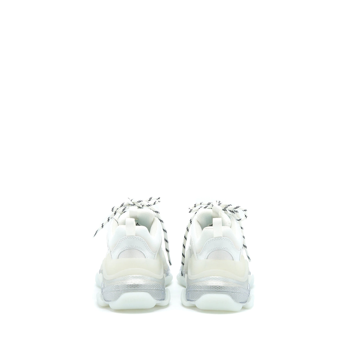 balenciaga-size-36-triple-s-sneakers-clear-sole-in-white-double-foam-mesh
