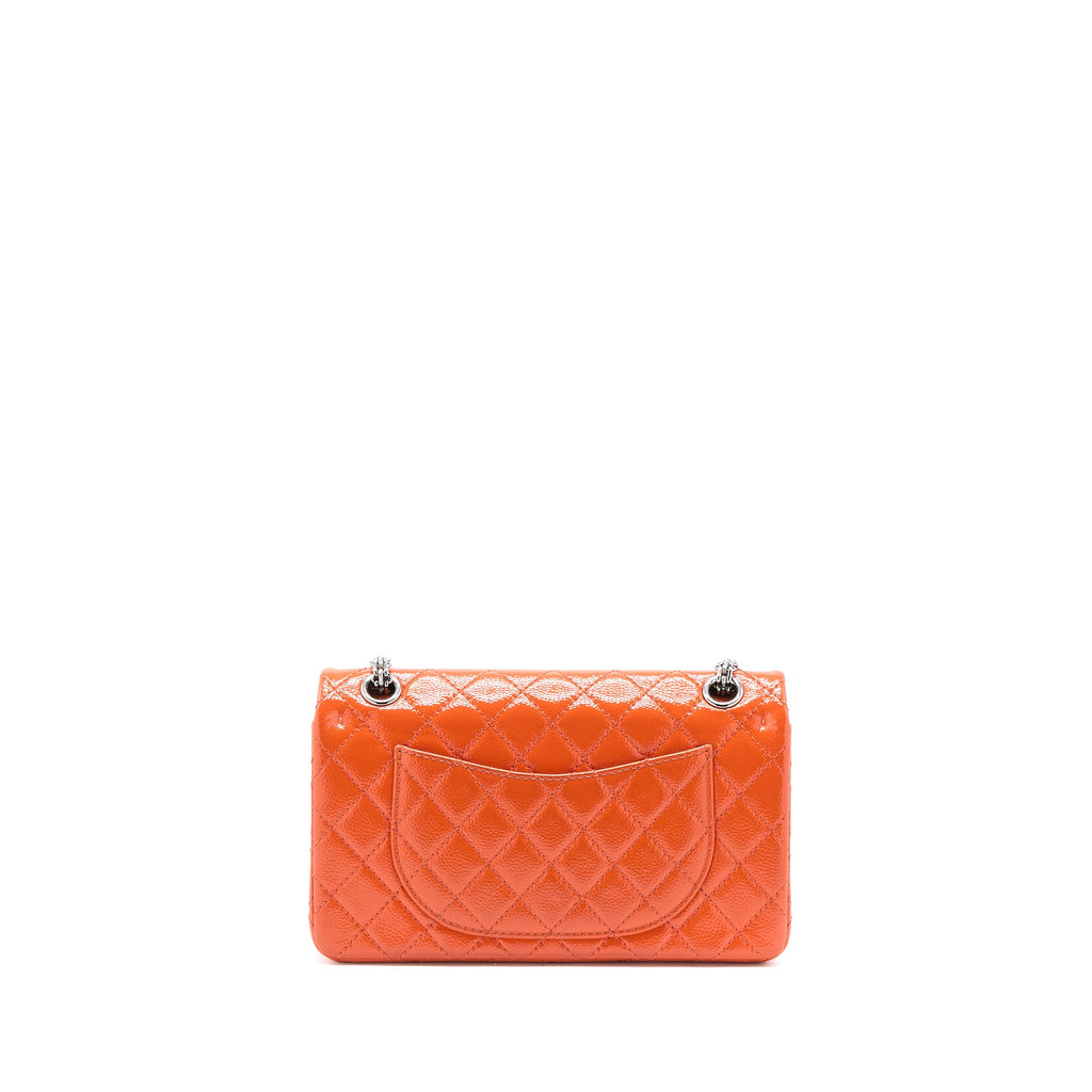chanel-small-2-55-reissue-flap-bag-patent-leather-orange-shw