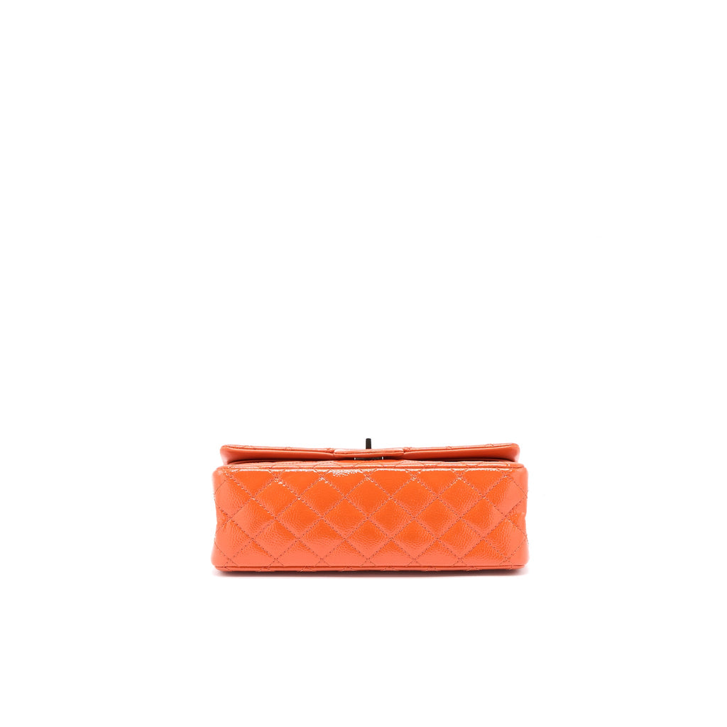 chanel-small-2-55-reissue-flap-bag-patent-leather-orange-shw