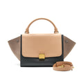 celine-small-trapeze-bag-multi-colour-beige-black-pink-beige