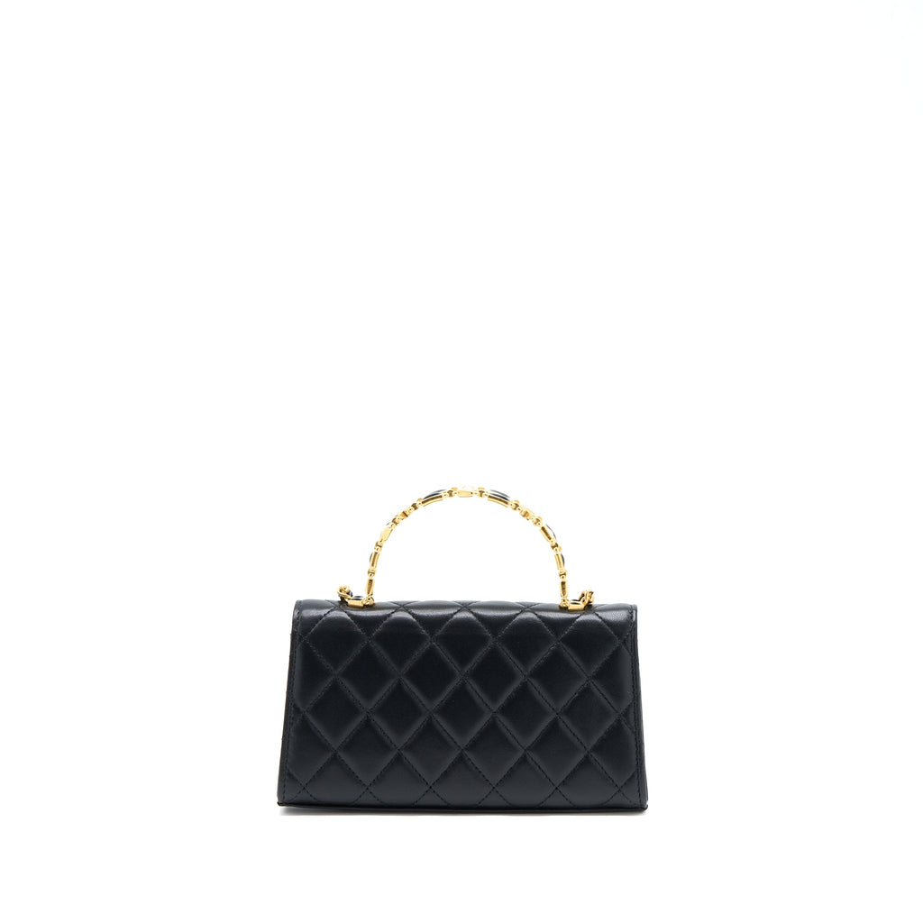 chanel-22b-flap-bag-with-enamel-top-handle-lambskin-black-ghw-1