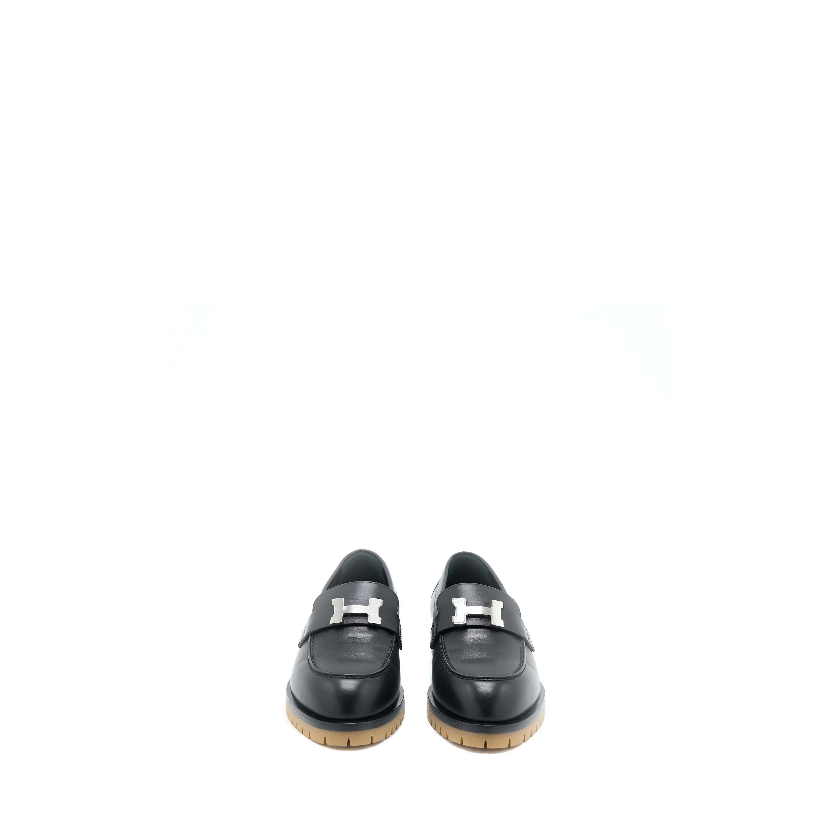 hermes-size-38-mocassins-faubourg-calfskin-black-shw