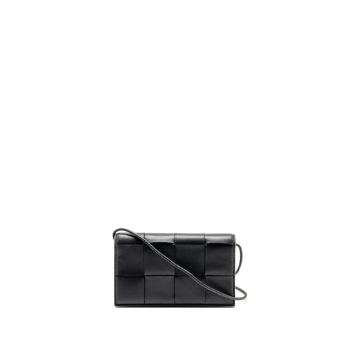 bottega-veneta-cassette-wallet-on-strap-intrecciato-leather-black-ghw