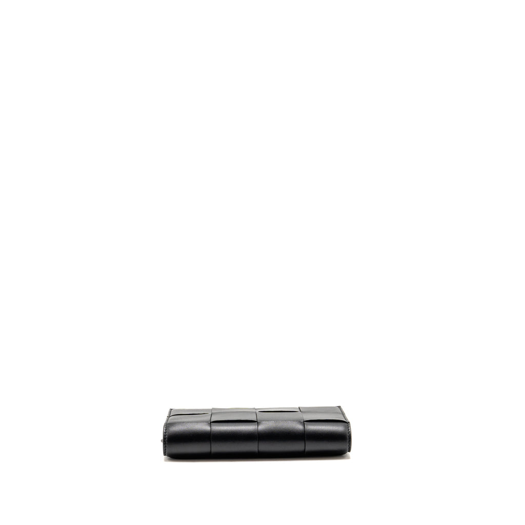 bottega-veneta-cassette-wallet-on-strap-intrecciato-leather-black-ghw