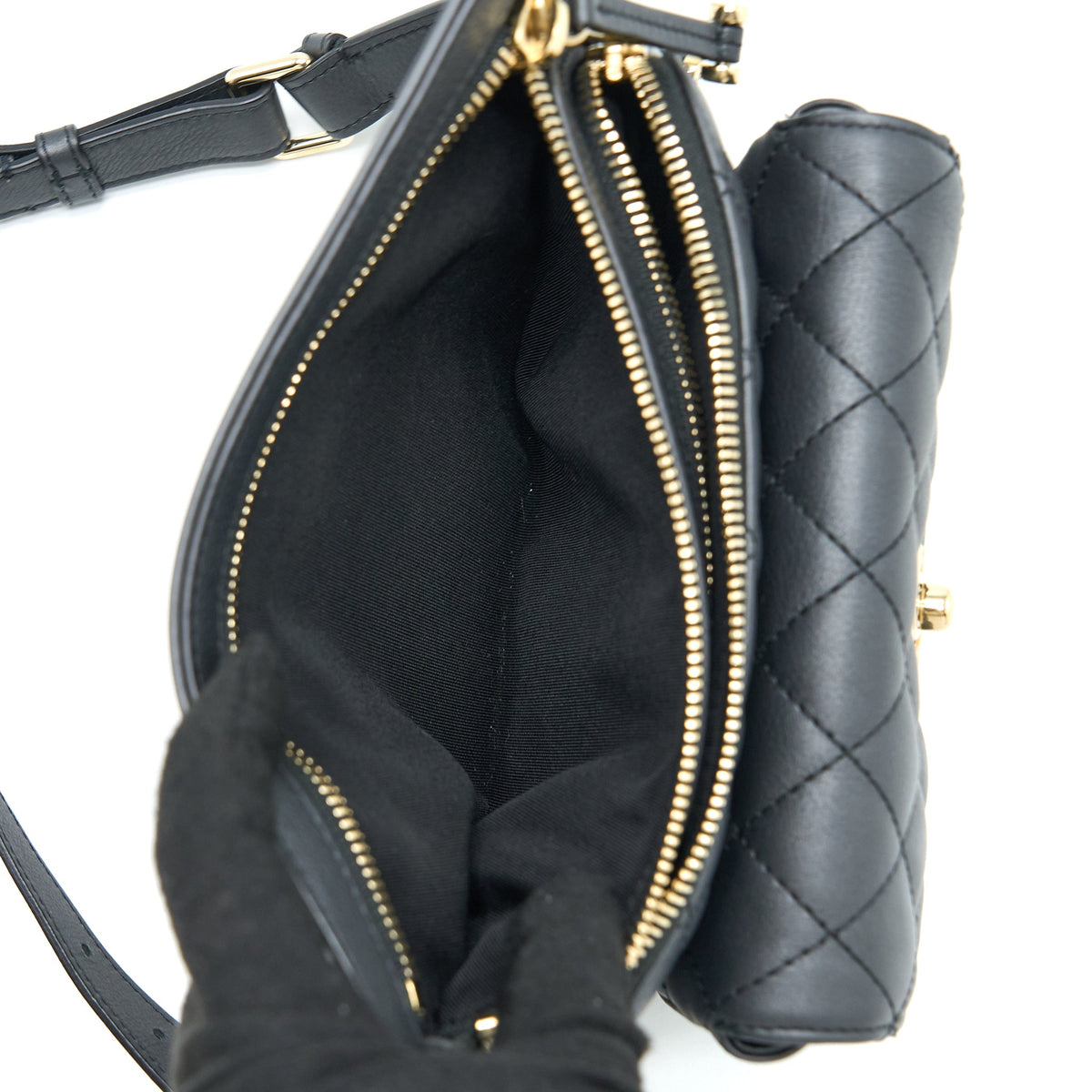 chanel-quilted-waist-bag-calfskin-black-lghw