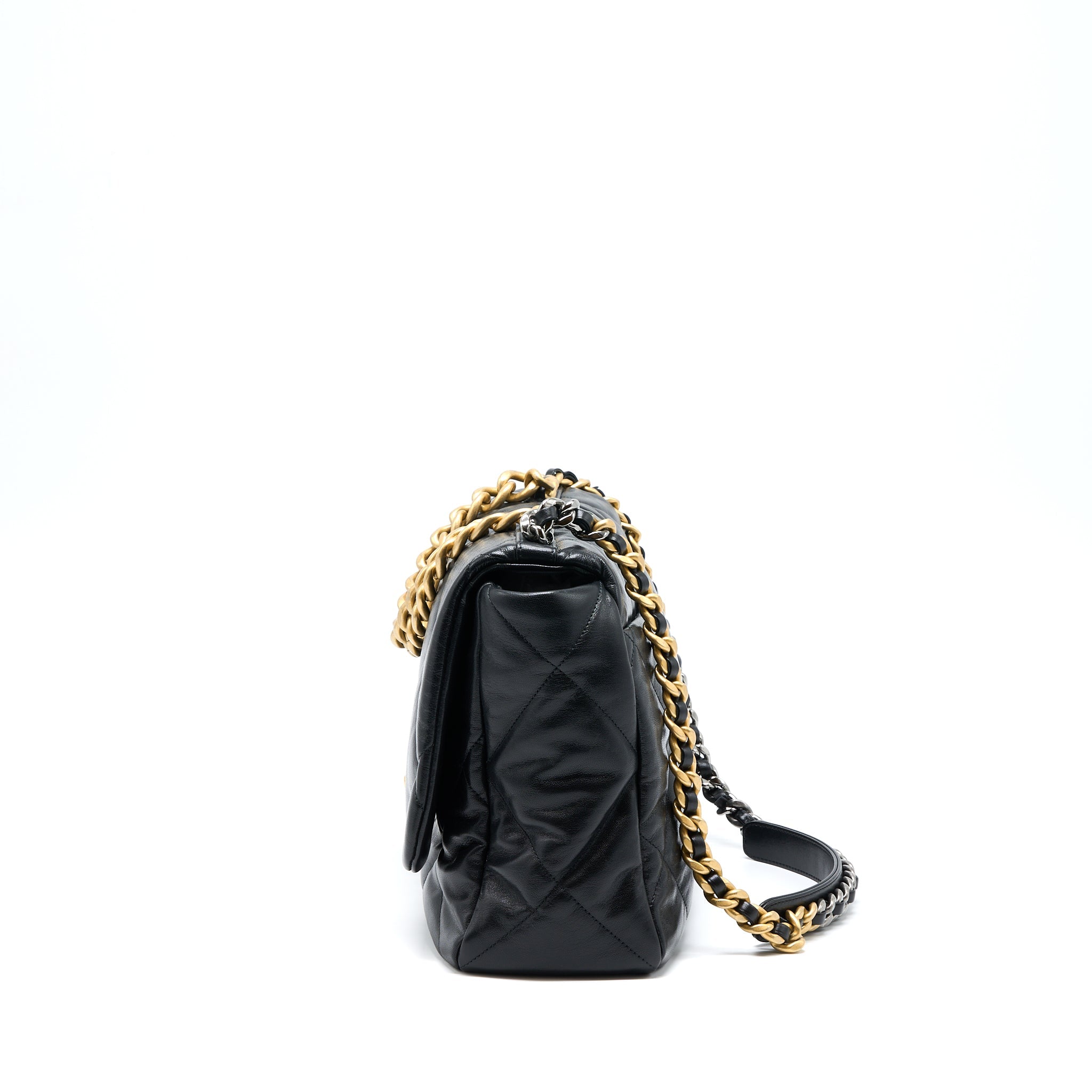 chanel-maxi-19-bag-goatskin-black-multicolour-hardware