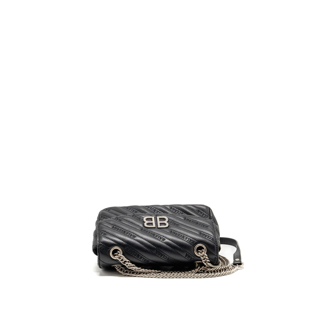 balenciaga-bb-m-chain-shoulder-bag-logo-matelasse-calfskin-black-shw