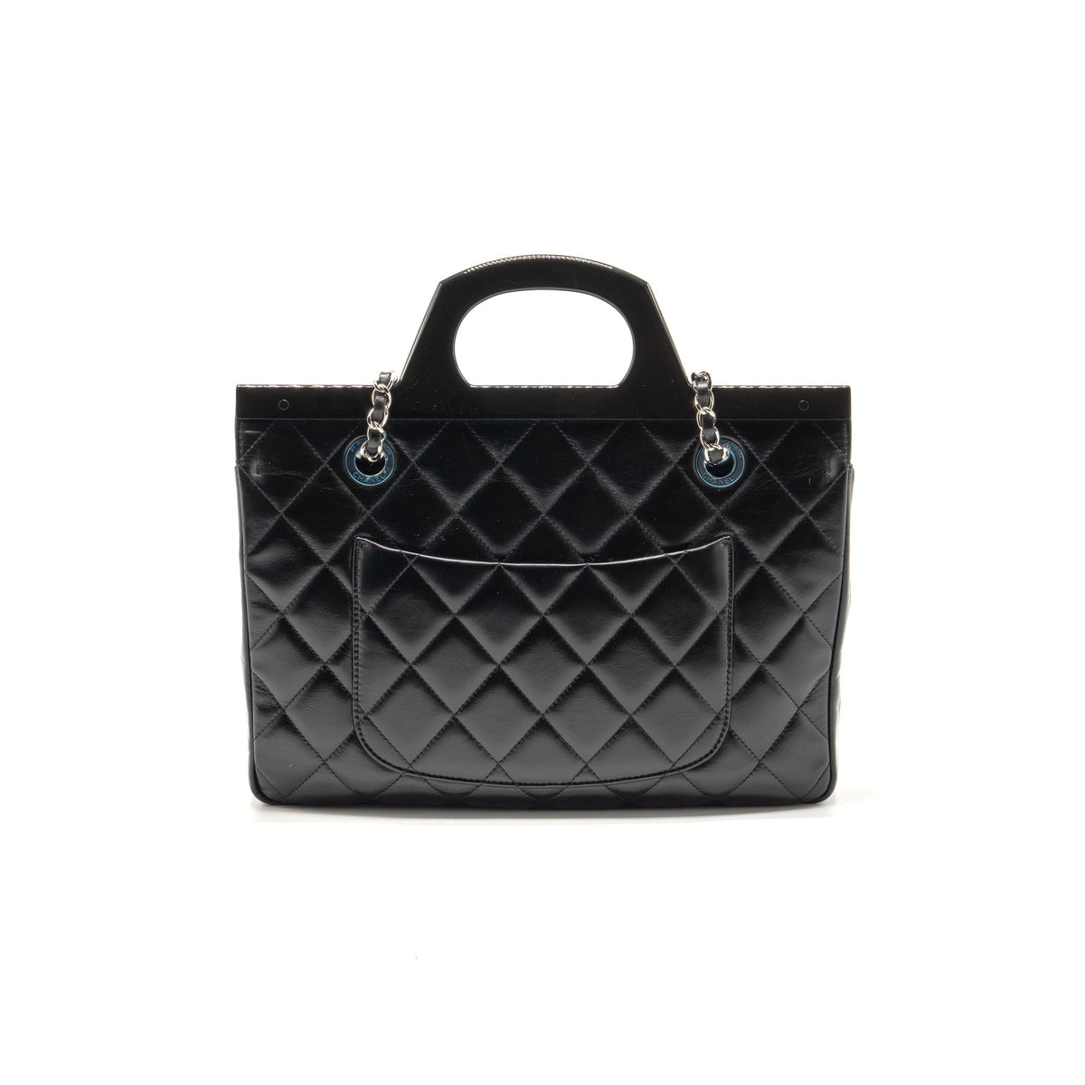 chanel-quilted-small-cc-delivery-flap-bag-glazed-calfskin-black-shw