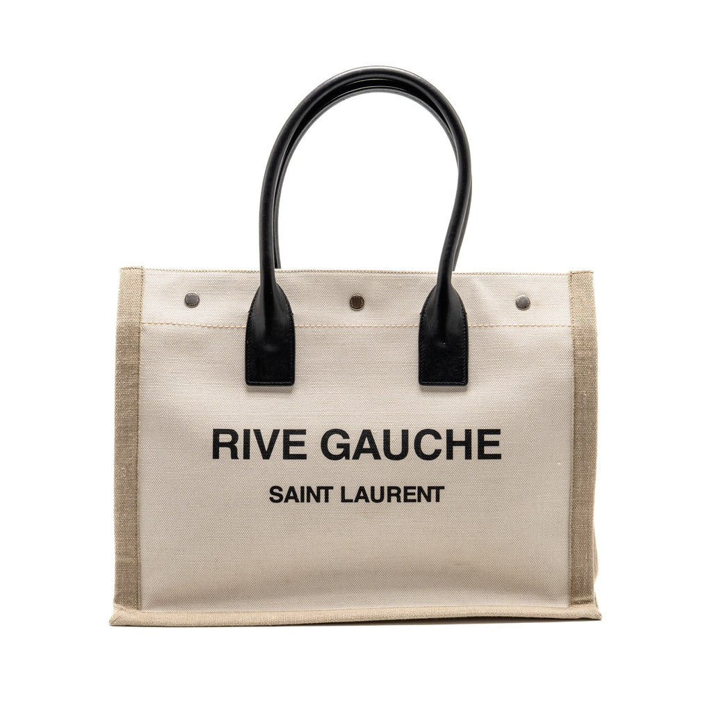 saint-laurent-ysl-rive-gauche-tote-bag-canvas-leather-light-beige-black