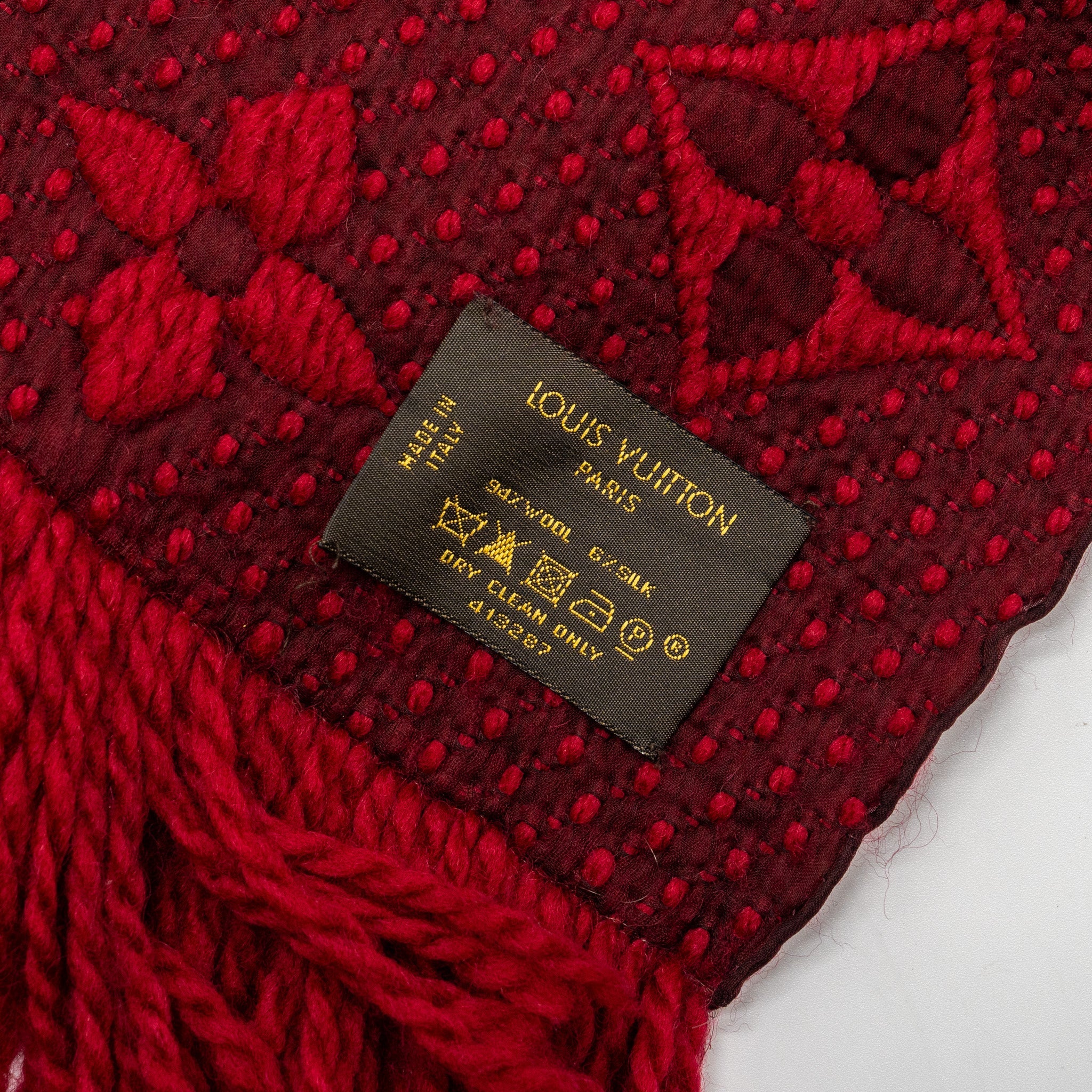 louis-vuitton-logomania-scarf-wool-silk-red