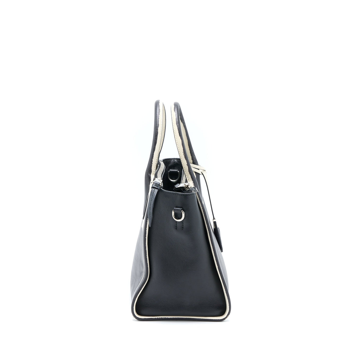 prada-double-zip-tote-bag-calfskin-black-white-shw