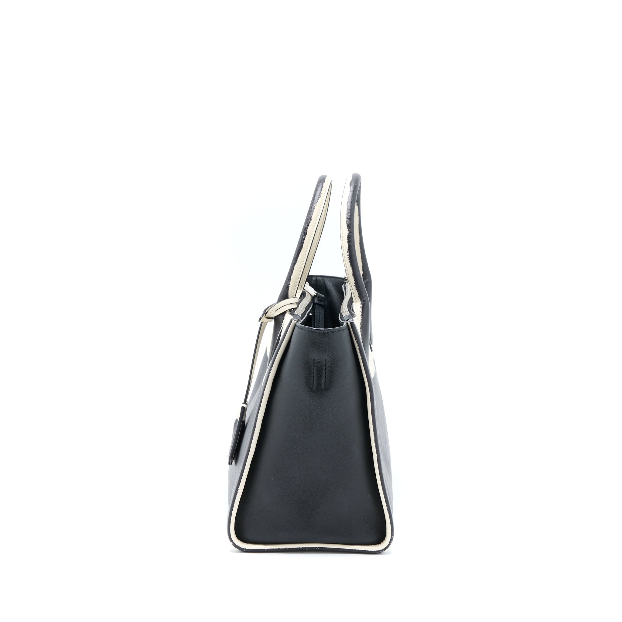 prada-double-zip-tote-bag-calfskin-black-white-shw