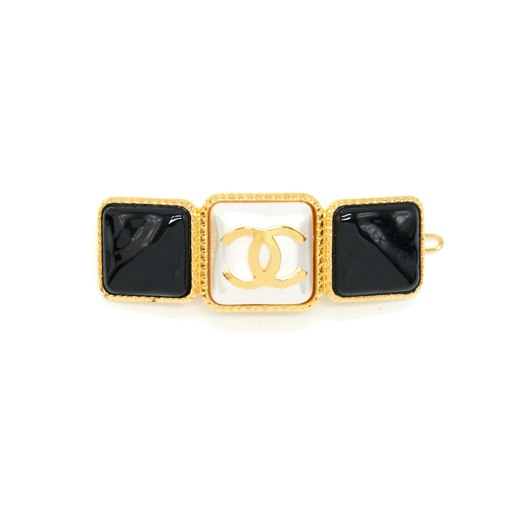 chanel-hair-clip-black-gold