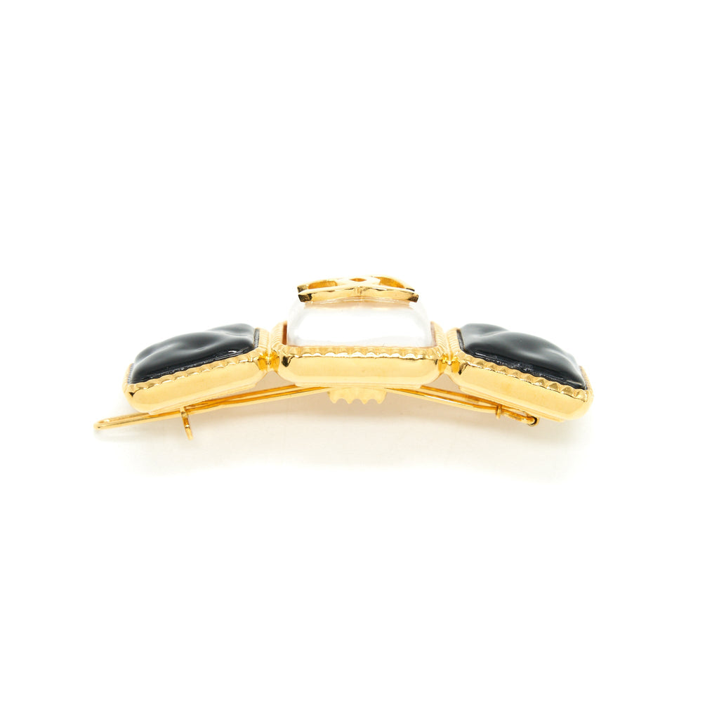 chanel-hair-clip-black-gold