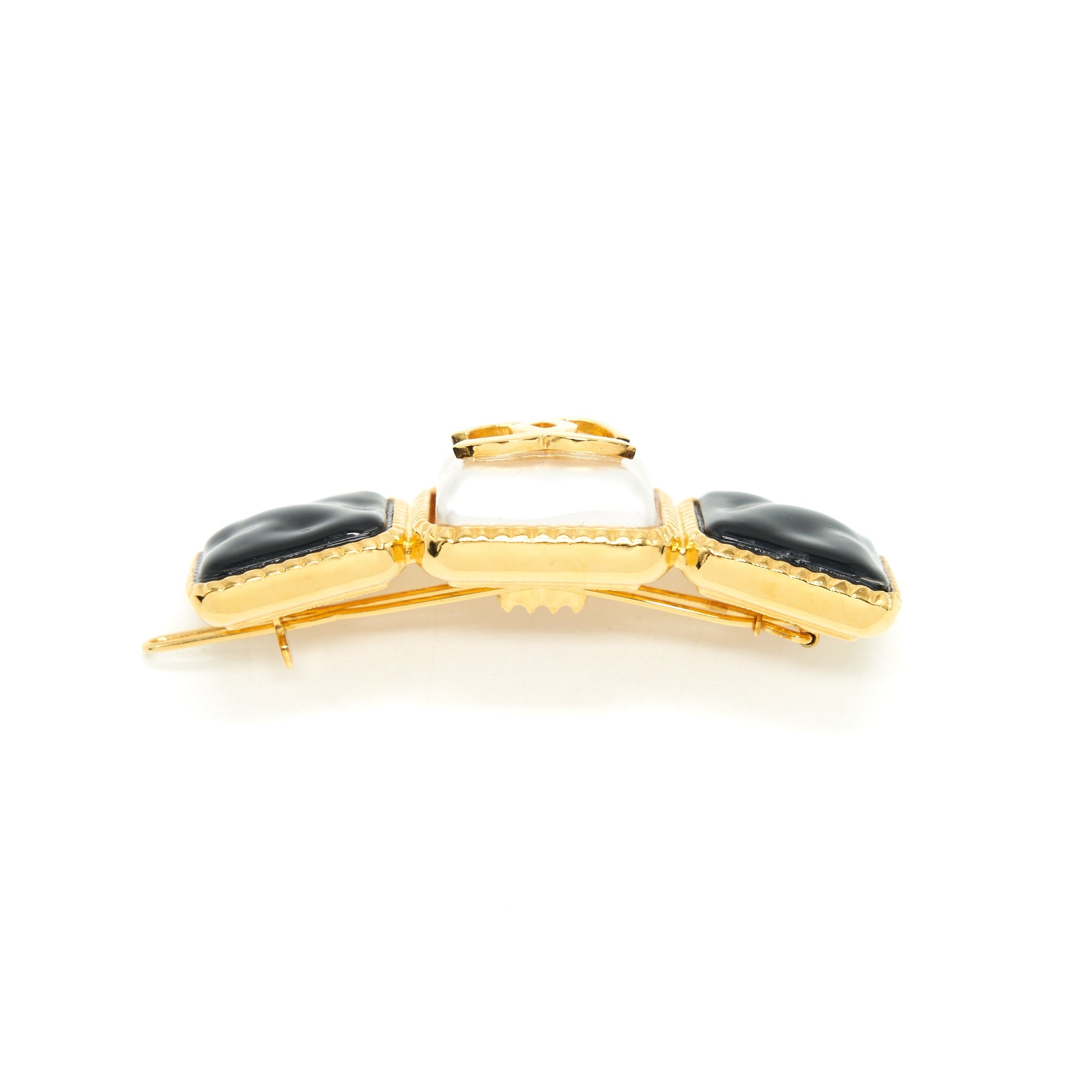 chanel-hair-clip-black-gold