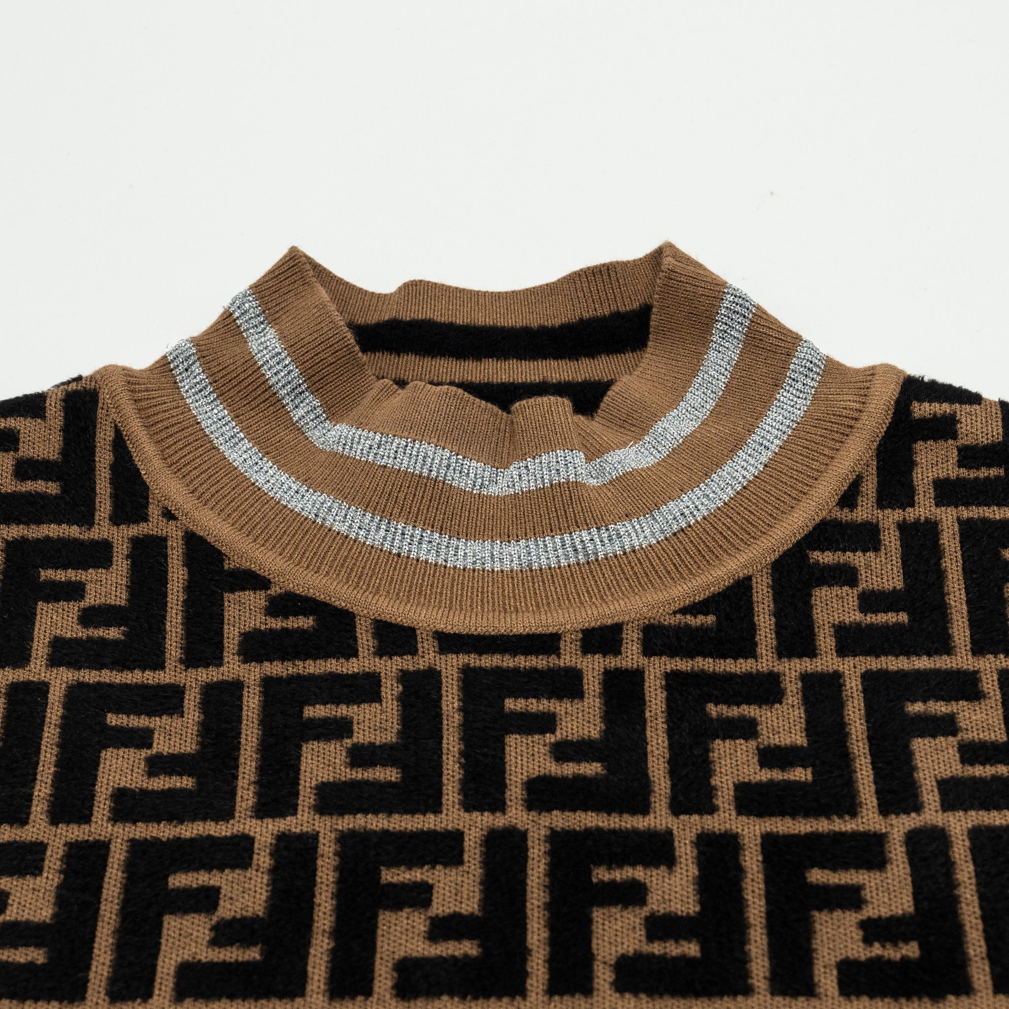 fendi-size-38-ff-knit-top-viscose-polyester-brown-black