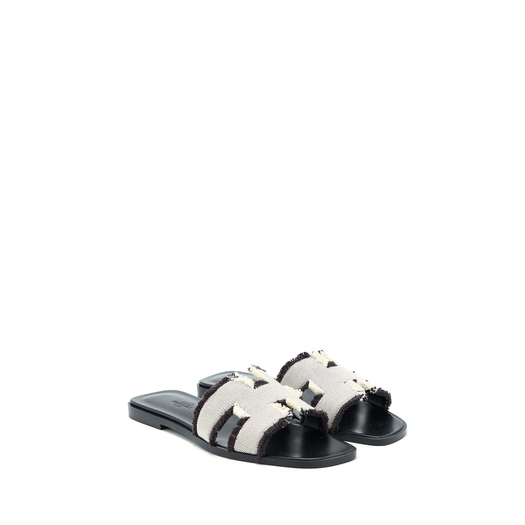 hermes-size-38-oran-sandals-toile-de-cotton-prunoir