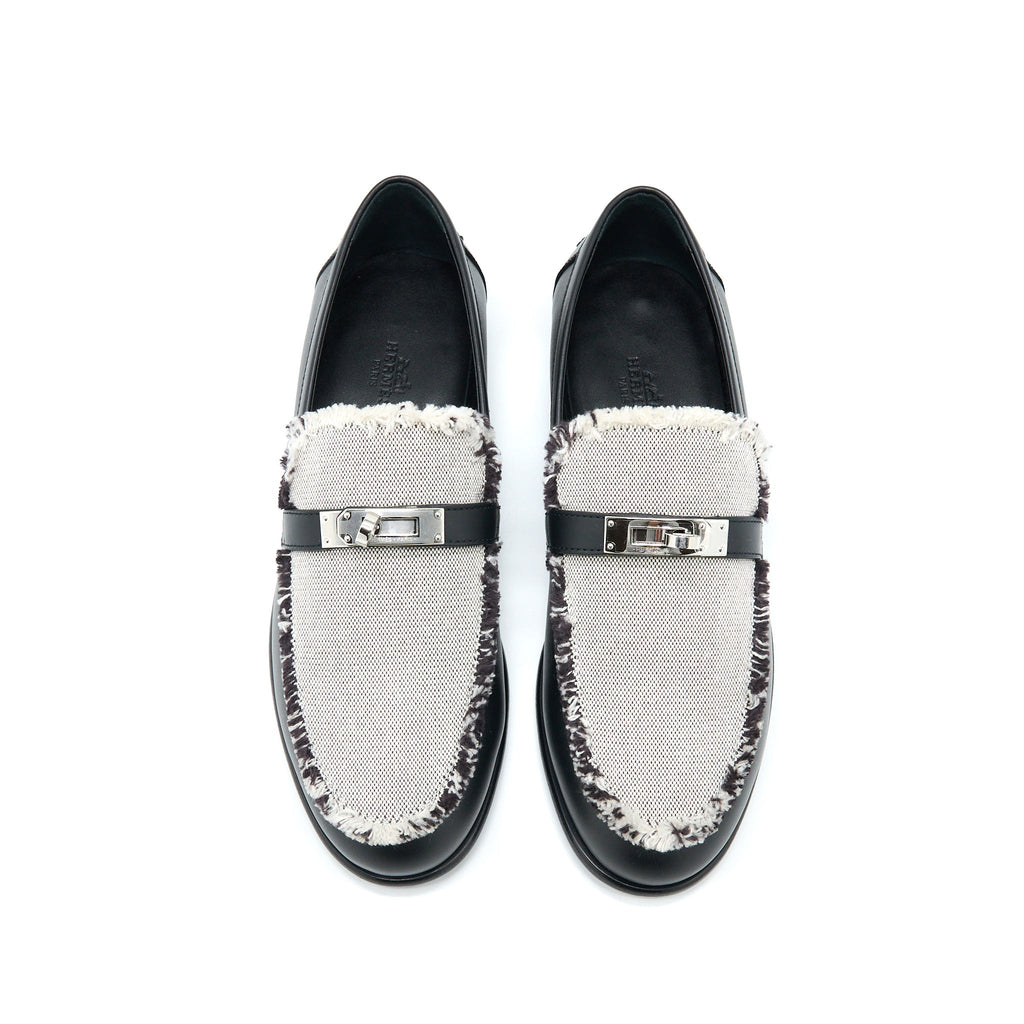 hermes-size-38-destin-moccasins-toile-de-cotton-noir-prunoir-shw