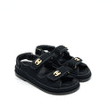chanel-size-38-dad-sandal-black-with-gold-cc-logo