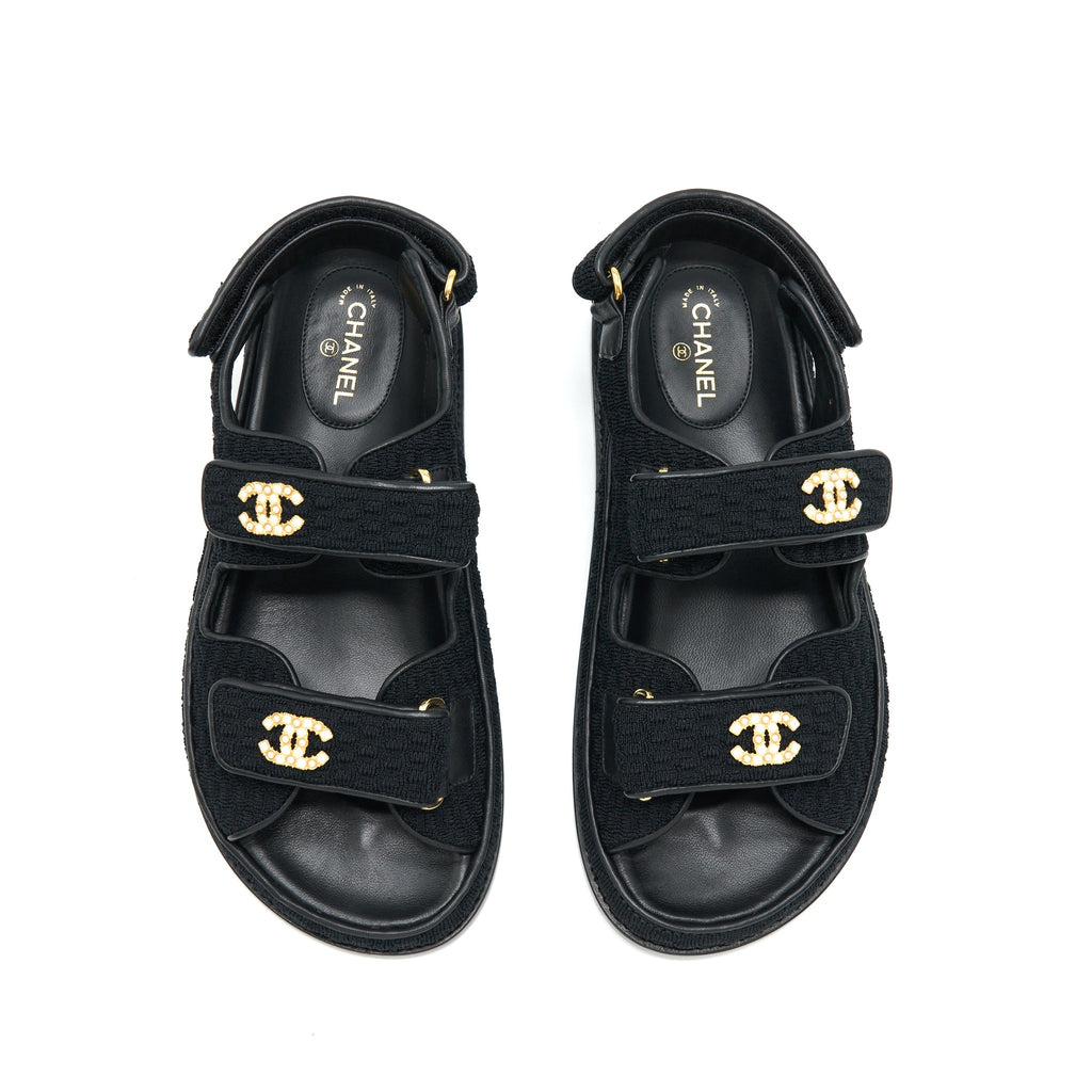 chanel-size-38-dad-sandal-black-with-gold-cc-logo