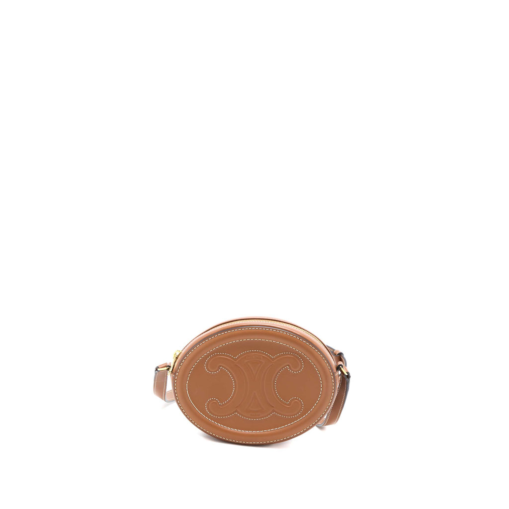 celine-crossbody-oval-purse-cuirass-triomphe-smooth-calfskin-tan-ghw