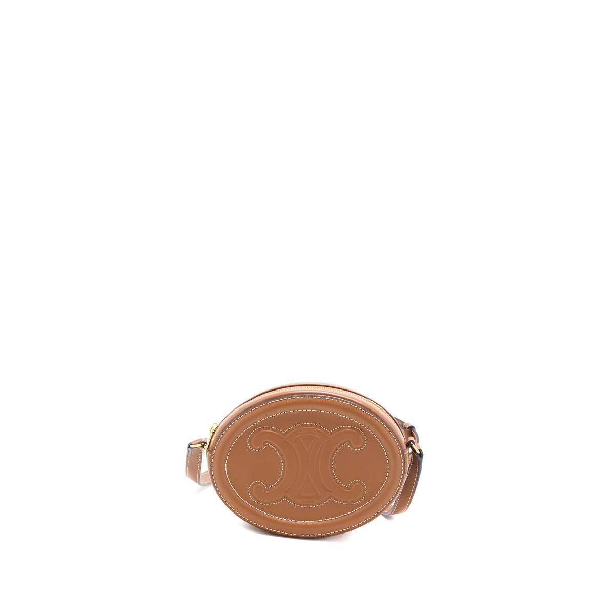 celine-crossbody-oval-purse-cuirass-triomphe-smooth-calfskin-tan-ghw