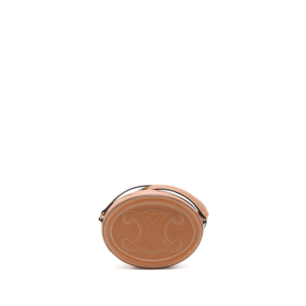 celine-crossbody-oval-purse-cuirass-triomphe-smooth-calfskin-tan-ghw