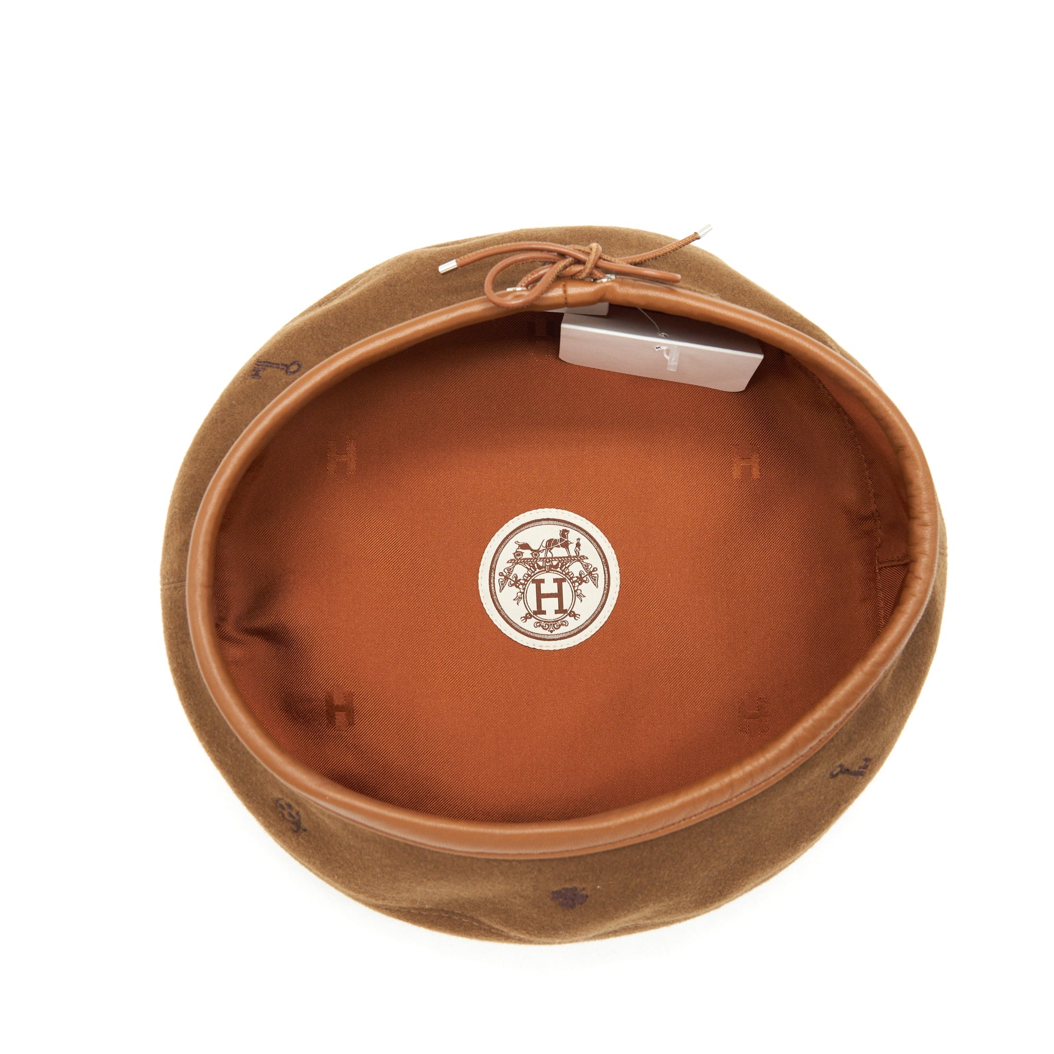 hermes-size-59-beret-hat-honore-charm-brown
