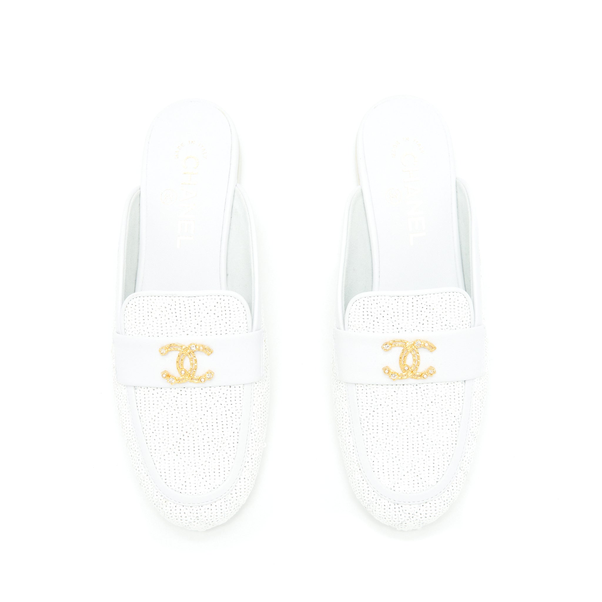 chanel-size-38-cc-logo-sequins-lambskin-mule-white-ghw