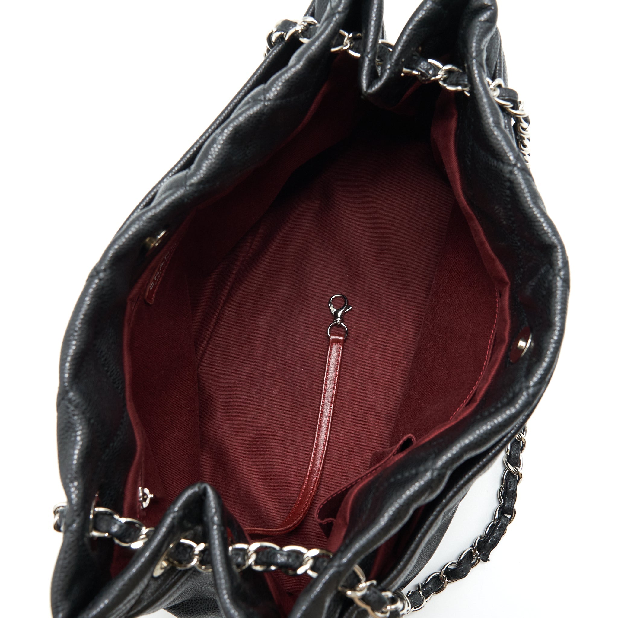 chanel-timeless-soft-shopper-tote-caviar-black-shw