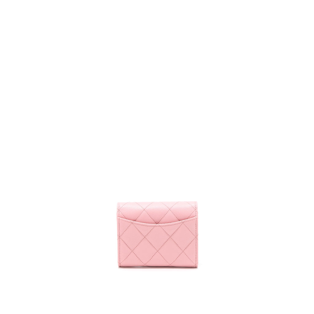 chanel-flap-card-holder-with-chain-caviar-22c-pink-lghw