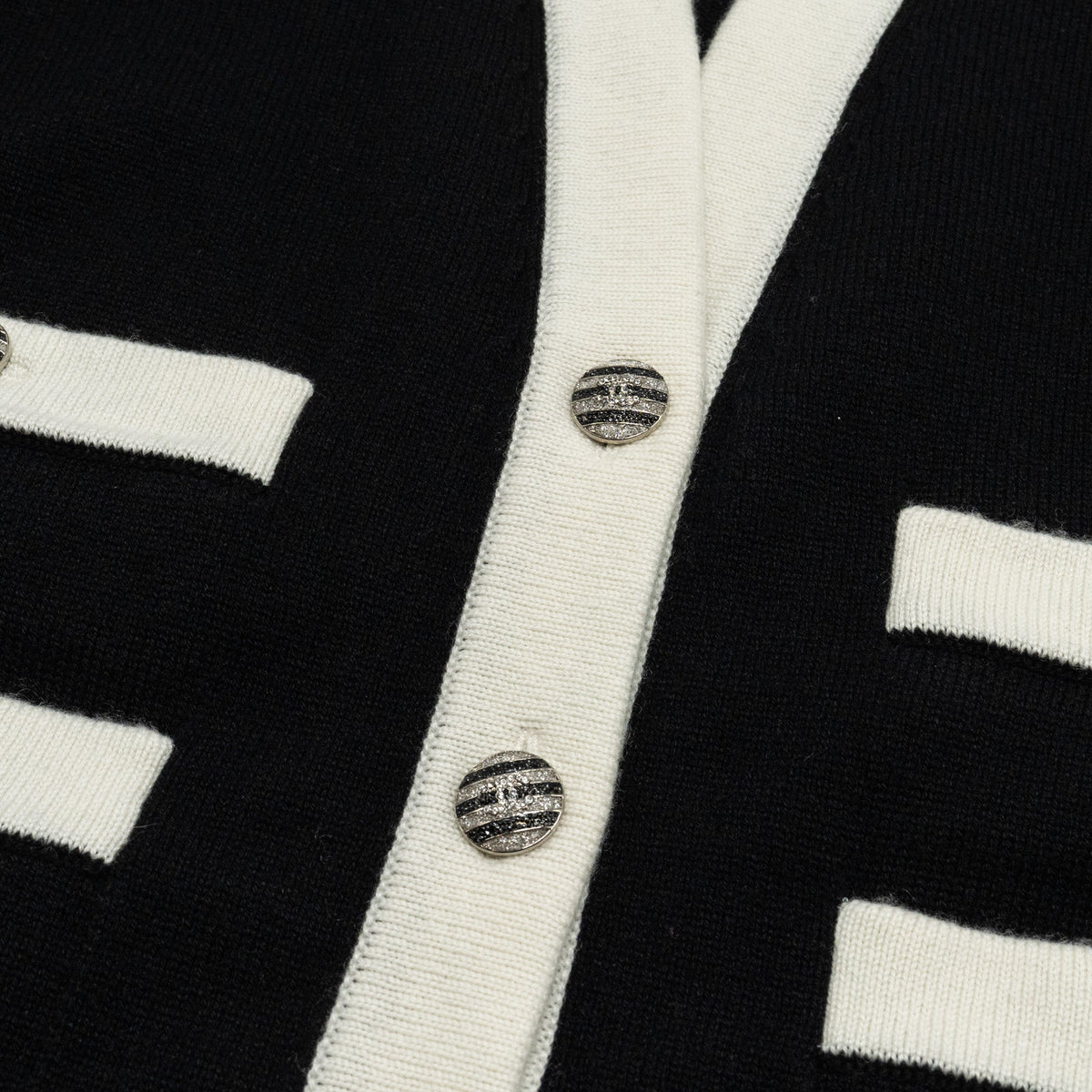 chanel-size-42-cardigan-black