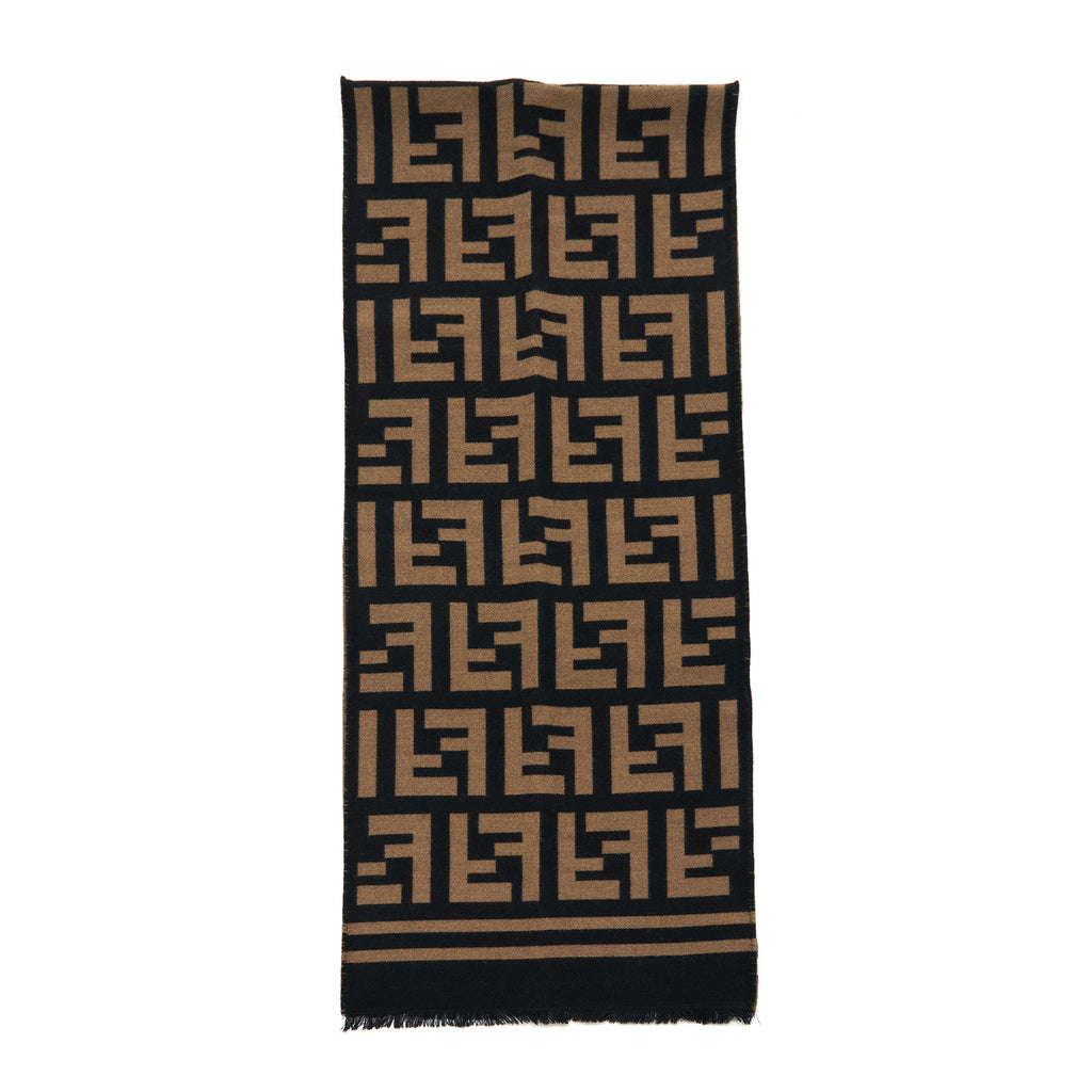 fendi-wool-and-silk-scarf-180-35cm-black-gold