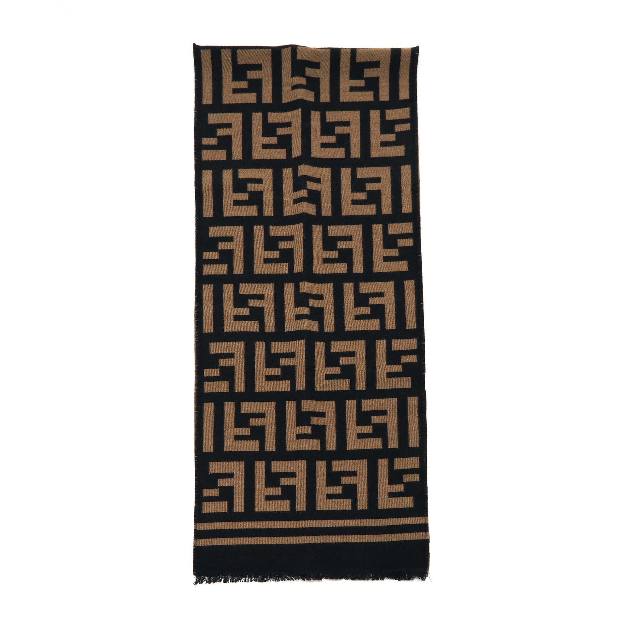 fendi-wool-and-silk-scarf-180-35cm-black-gold