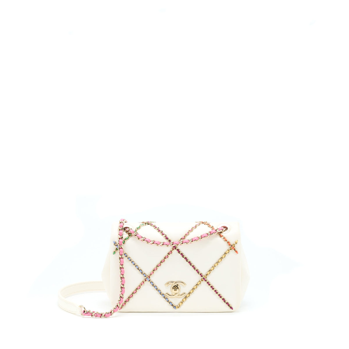 chanel-small-flap-bag-lambskin-white-multicolor-lghw