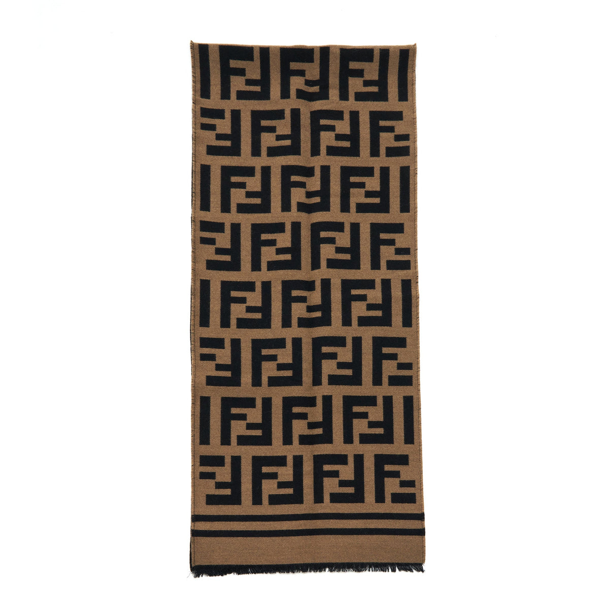 fendi-wool-and-silk-scarf-180-35cm-black-gold