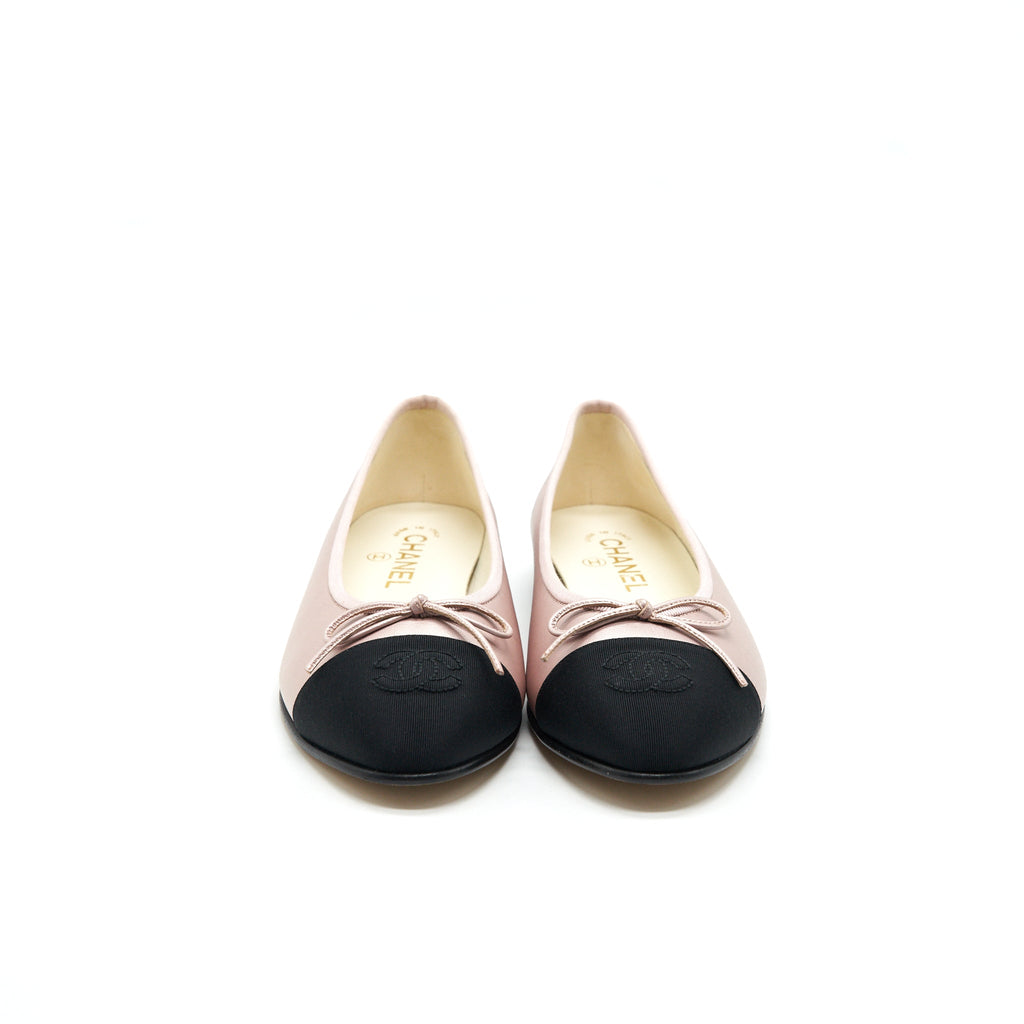 chanel-size37-5-flats-pink-black