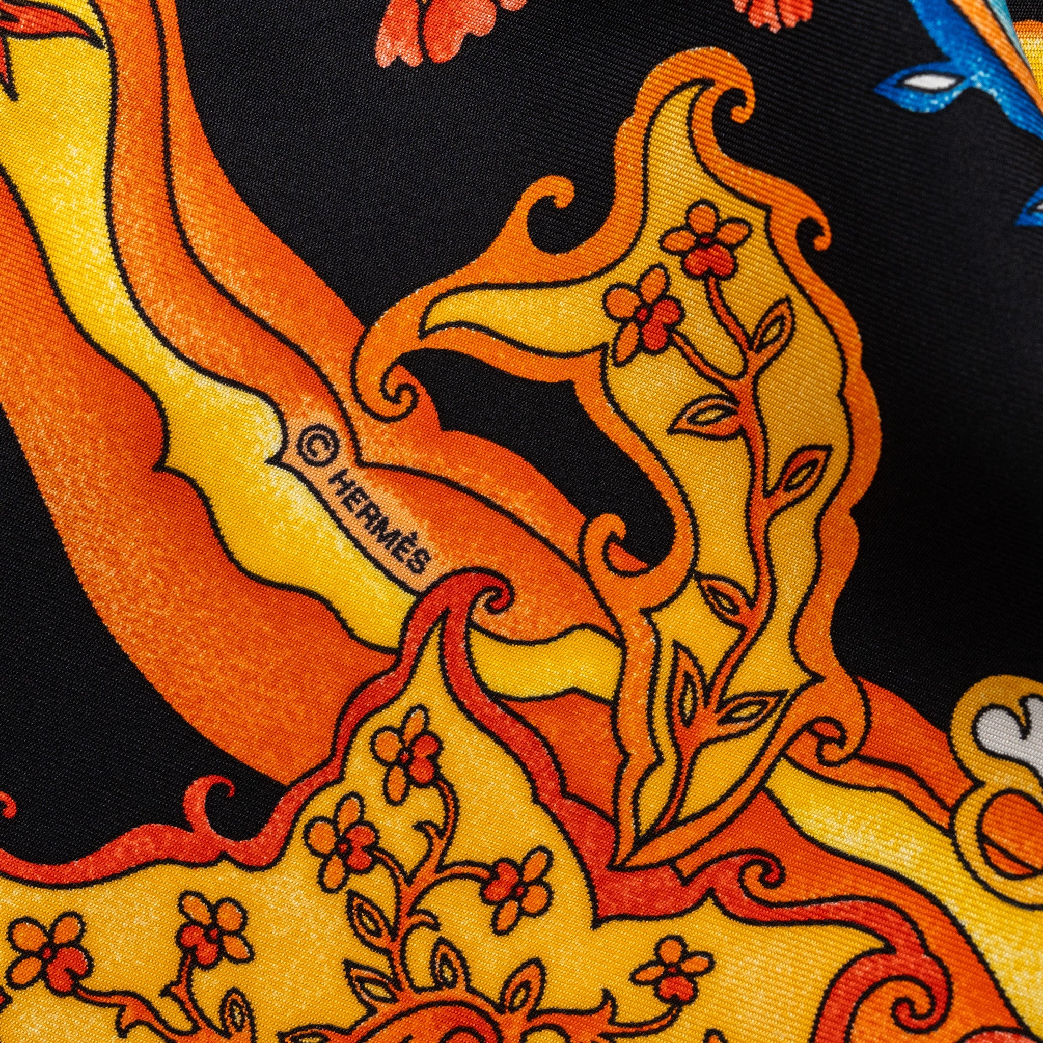 hermes-90cm-silk-scarf-de-tout-coeur-black-orange-turquoise