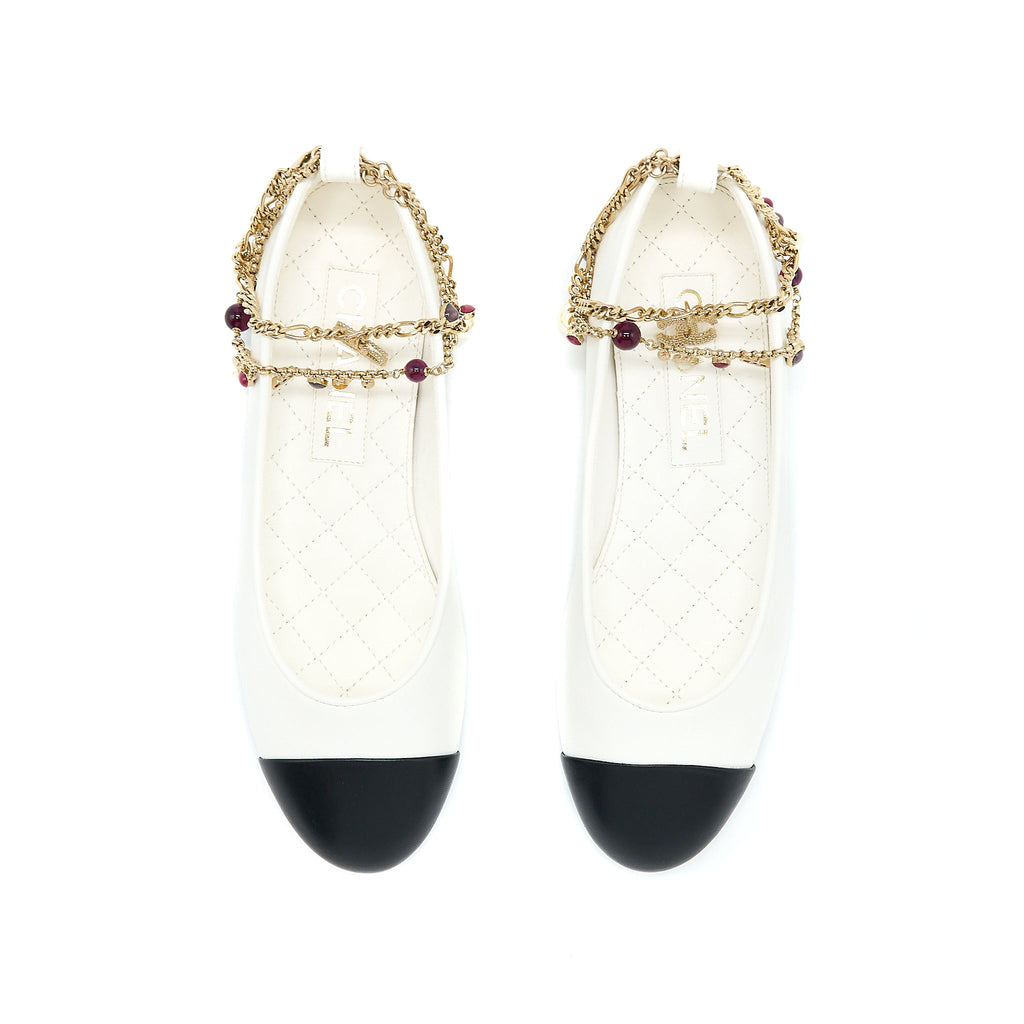 chanel-size-36-ballerina-shoes-with-charm-chain