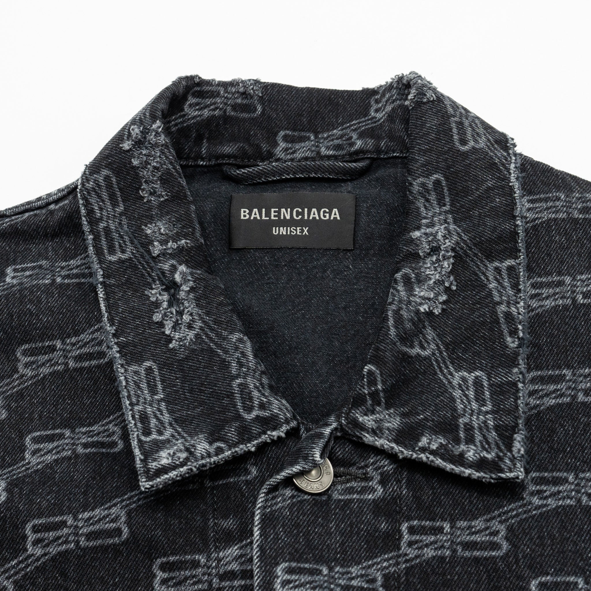 balenciaga-size-xs-oversized-logo-print-denim-jacket-black