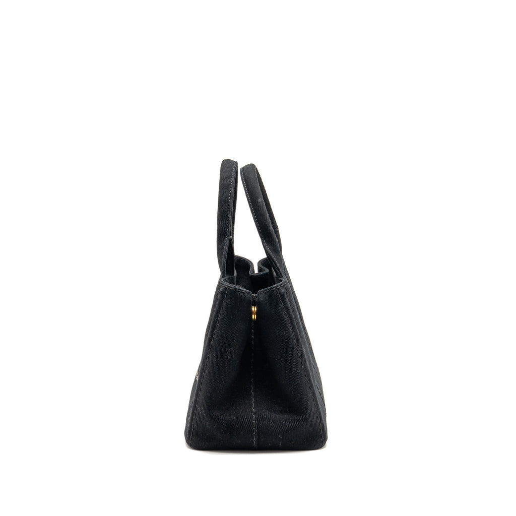 prada-small-canapa-tote-bag-canvas-black-white-ghw