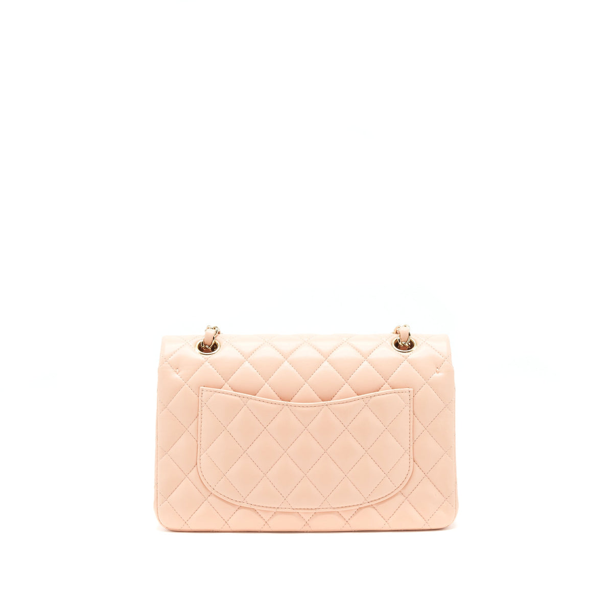 chanel-small-rectangular-double-flap-lambskin-pink-lghw