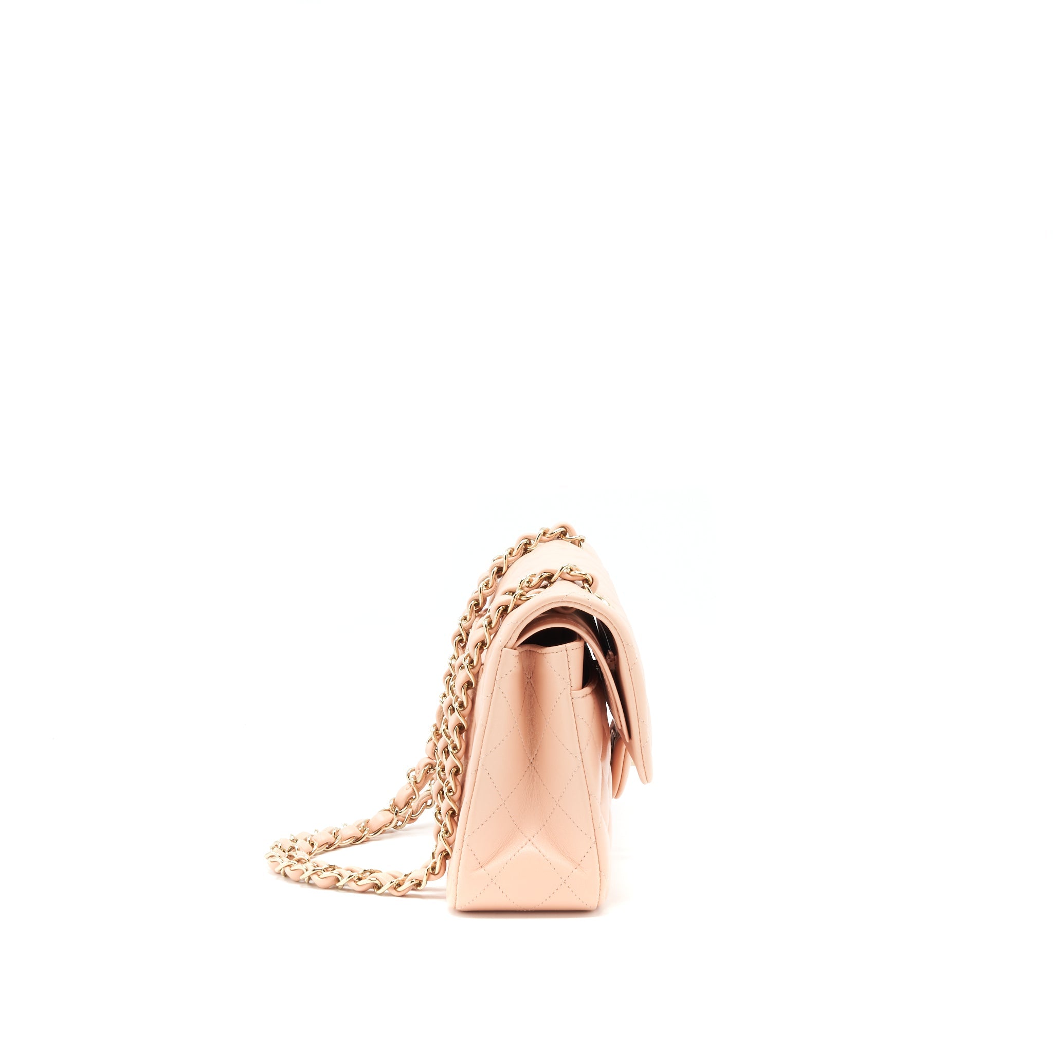 chanel-small-rectangular-double-flap-lambskin-pink-lghw